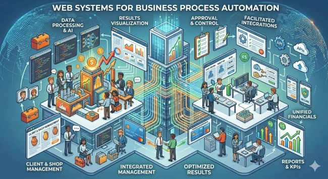 Web-based systems for business process automation.