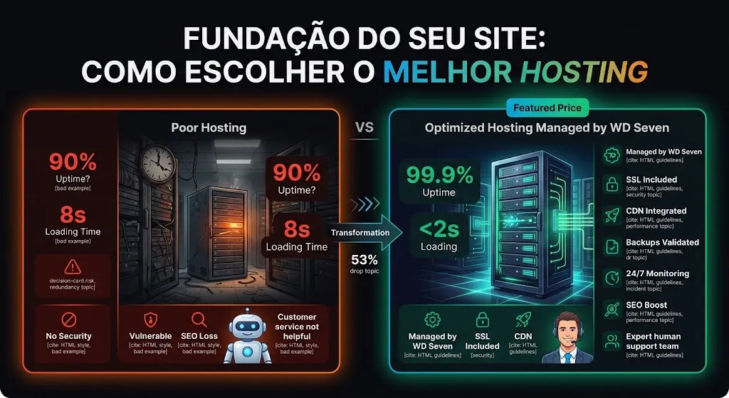 Como escolher a melhor hospedagem para seu site