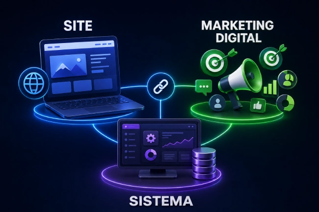 Integração entre Site, Sistema e Marketing Digital