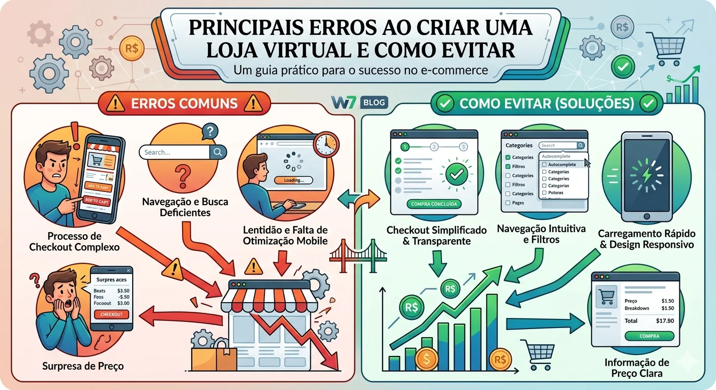 Principais Erros ao Criar Uma Loja Virtual e Como Evitar
